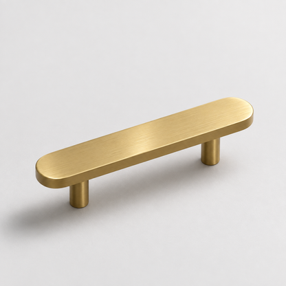 Orbital, Solid Brass Cabinet Pulls — Orbi-P-No-SBG-5-3; AI-assisted finish visualization approved by owner