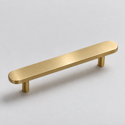 Orbital, Solid Brass Cabinet Pulls — Orbi-P-No-SBM-7-5; AI-assisted finish visualization approved by owner
