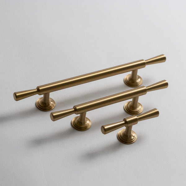 vintage dresser hardware drawer pulls Tuxedo Satin Brass Pull, Solid Brass, in a Range of Sizes – Inspire Hardware