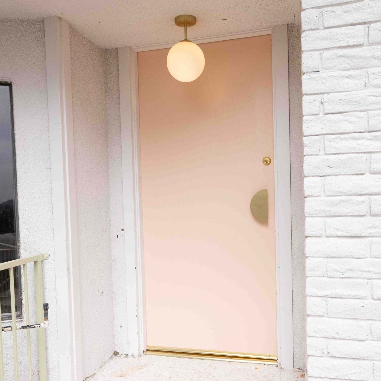 Demi Lune, Solid Brass Half Moon Door HandlesOur handmade Demi Lune door handle is designed to be mounted vertically as a half moon or in 2 pairs to form a full circle. In either orientation, it exudes Zen and Door HandlesDemi Lune, Solid Brass Half Moon Door Handles