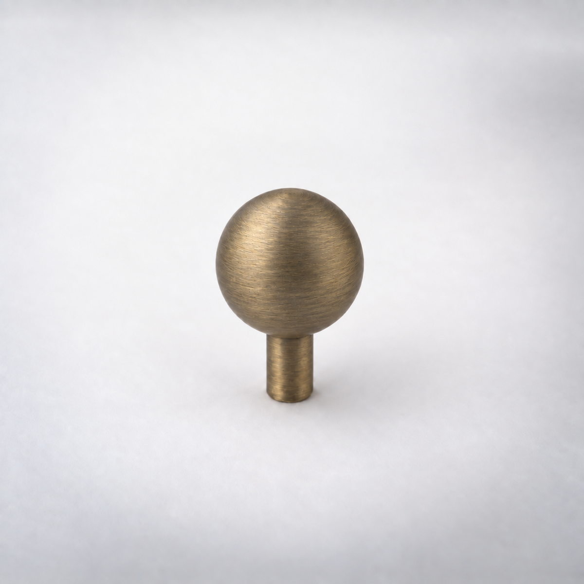 Dumas, Solid Brass Ball Knobs — Duma-K-No-ABZM-.75-.75; AI-assisted finish visualization approved by owner