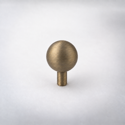 Dumas, Solid Brass Ball Knobs — Duma-K-No-ABZM-.75-.75; AI-assisted finish visualization approved by owner