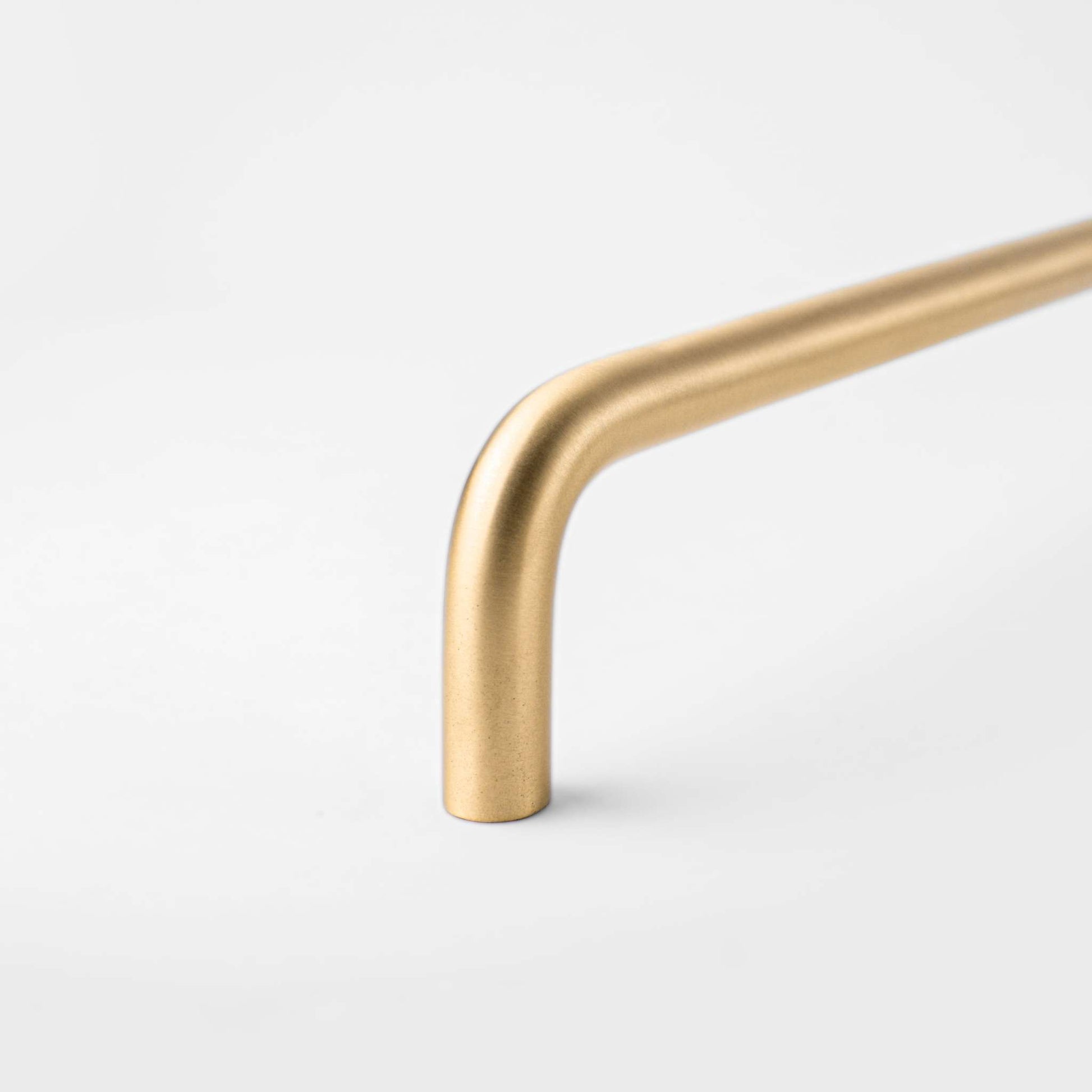 Bold, Knurled Matte Black and Brushed Brass Cabinet Pull, Solid Brass, 26  1/2 – Inspire Hardware