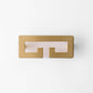 Chloe, Solid Brass Greek Key Pull