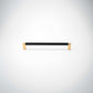 Bold, Black & Gold Knurled Solid Brass Cabinet Pulls