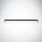 Bold, Black & Gold Knurled Solid Brass Cabinet Pulls