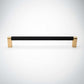 Bold, Black & Gold Knurled Solid Brass Cabinet Pulls