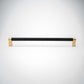 Bold, Black & Gold Knurled Solid Brass Cabinet Pulls