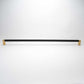 Bold, Black & Gold Knurled Solid Brass Appliance Pulls
