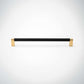 Bold, Black & Gold Knurled Solid Brass Cabinet Pulls