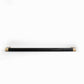 Bold, Black & Gold Knurled Cabinet Pull in Various Sizes - Inspire Hardware