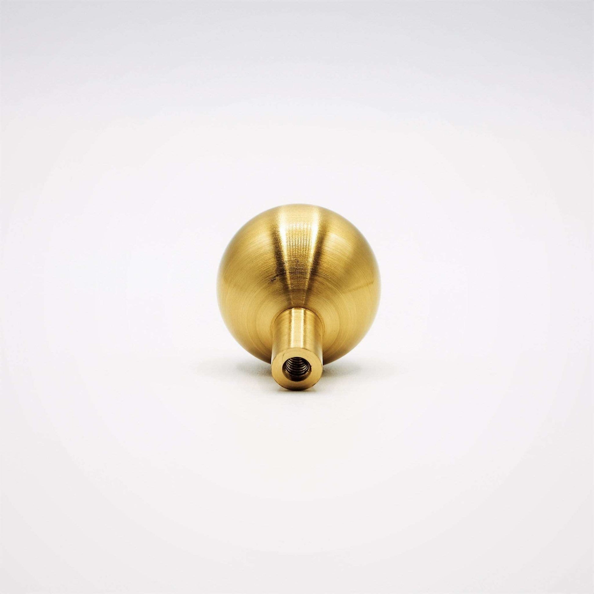 Dumas, Satin Brass Ball Knob - Inspire Hardware