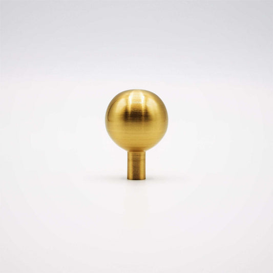 Dumas, Satin Brass Ball Knob - Inspire Hardware