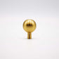 Dumas, Satin Brass Ball Knob - Inspire Hardware