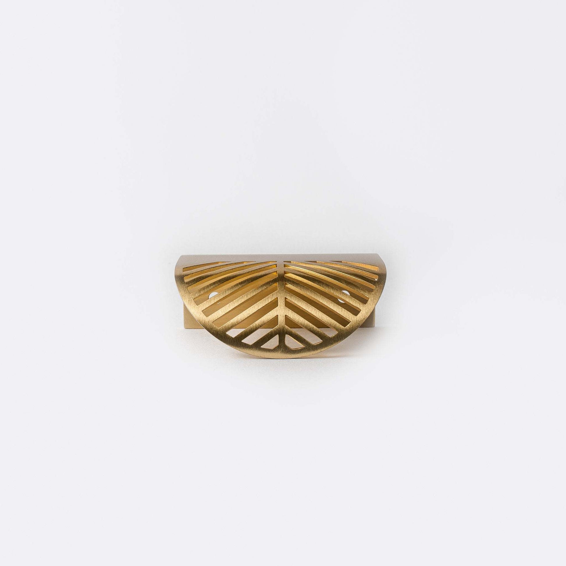 Brass Cabinet Knobs, Sunburst, Solid Brass, Available in Two