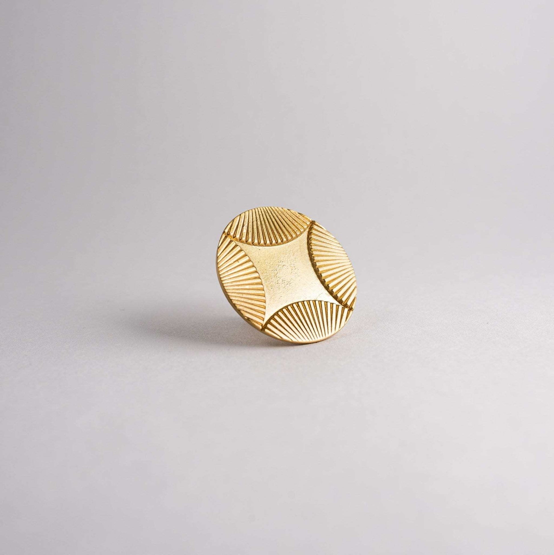 Star, Satin Brass Cabinet Knob Knob Inspire Hardware 